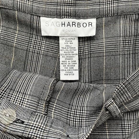 Sag Harbor Women’s Size 16 w Two Pairs Dress Slacks blue grey - Picture 3 of 5